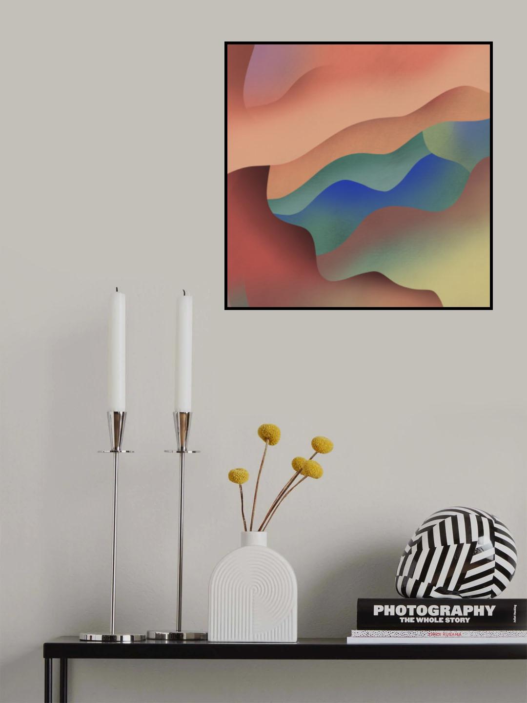 Disappearing Lines Poster och Canvastavla
