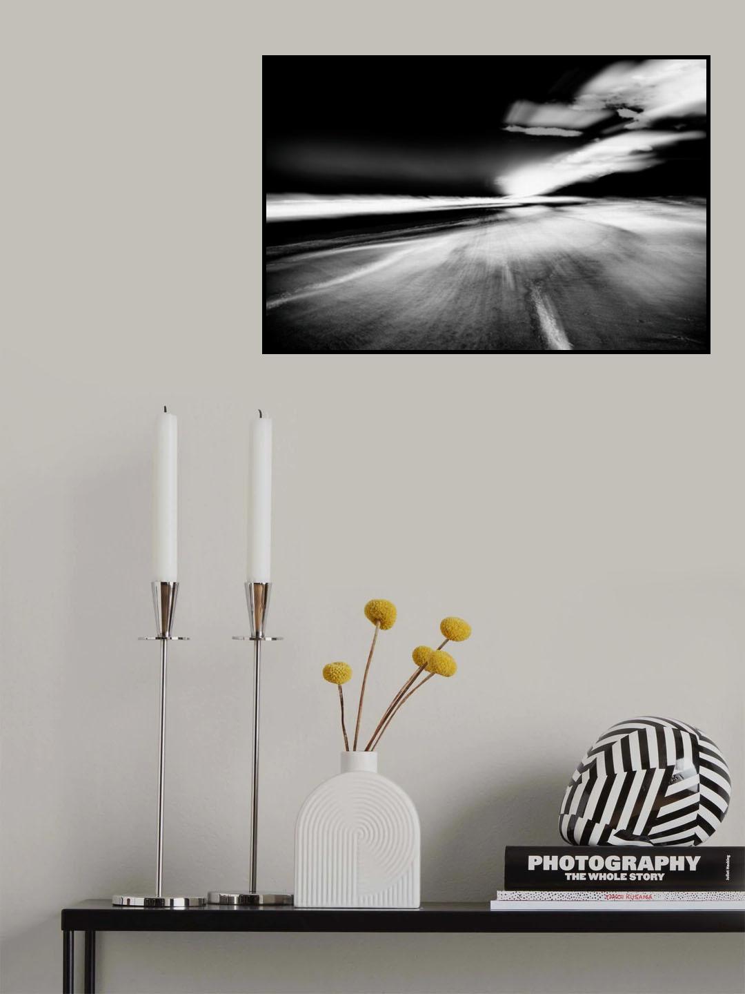 Beach Black & White Poster och Canvastavla