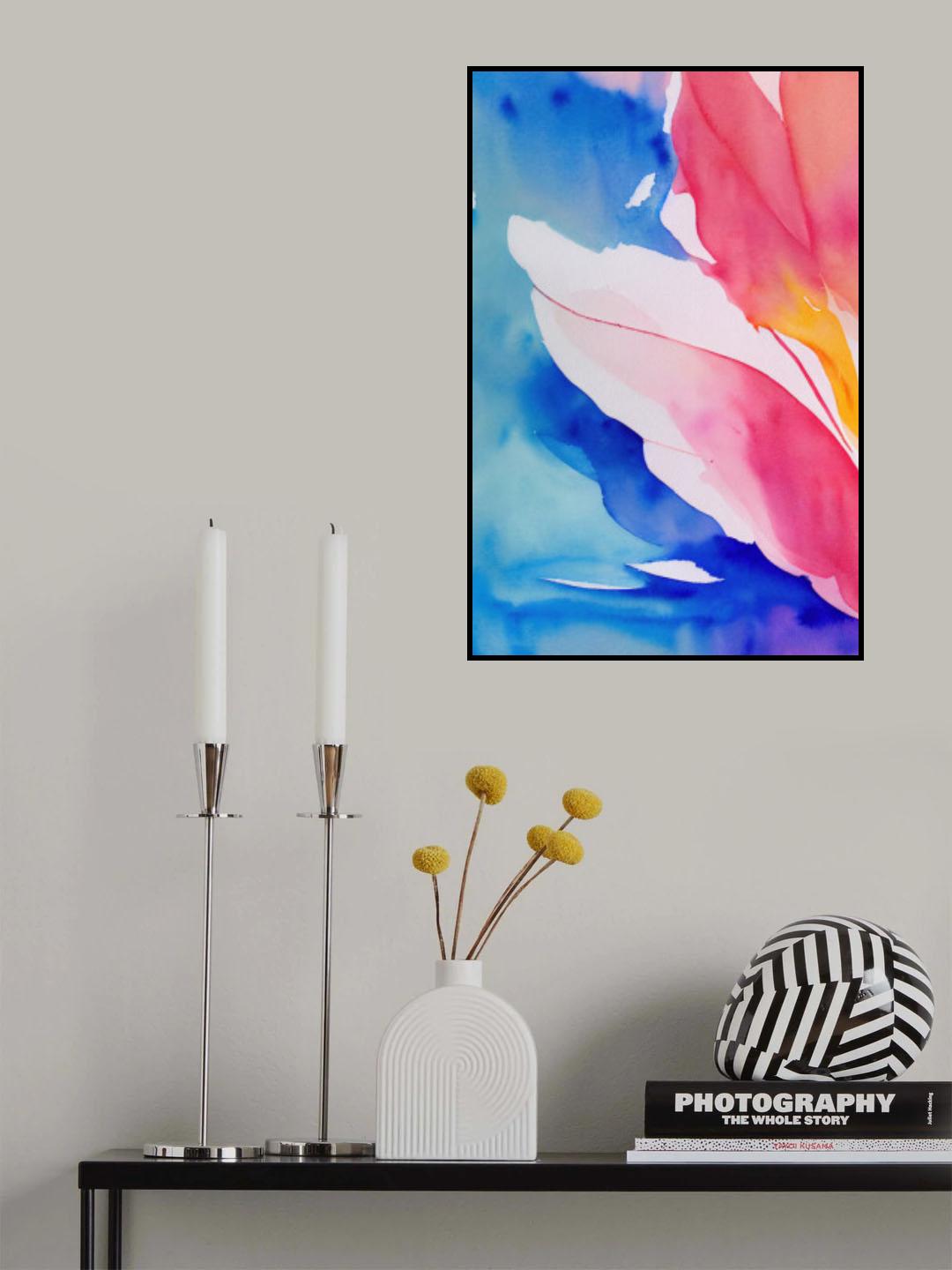 Nature Inspired Abstract Watercolor (Day 15) Poster och Canvastavla