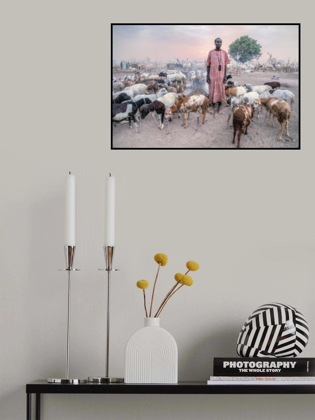 Mundari shepherd Poster och Canvastavla