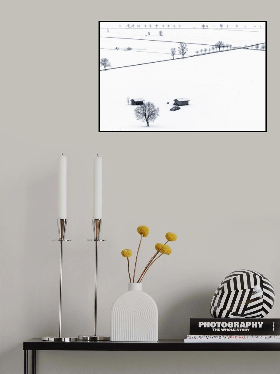 Field in Winter Poster och Canvastavla