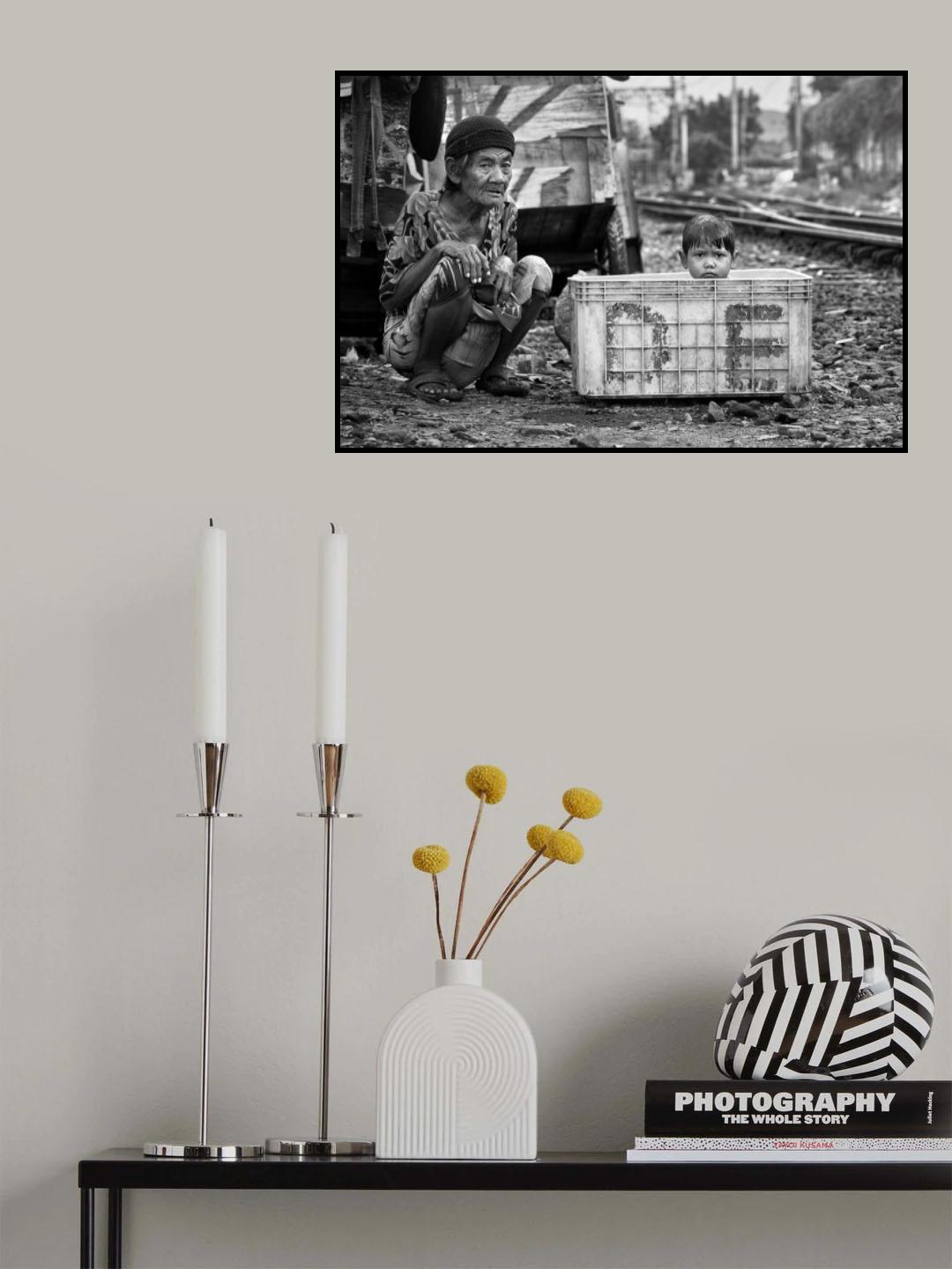 my Grandma and my Bathtub Poster och Canvastavla