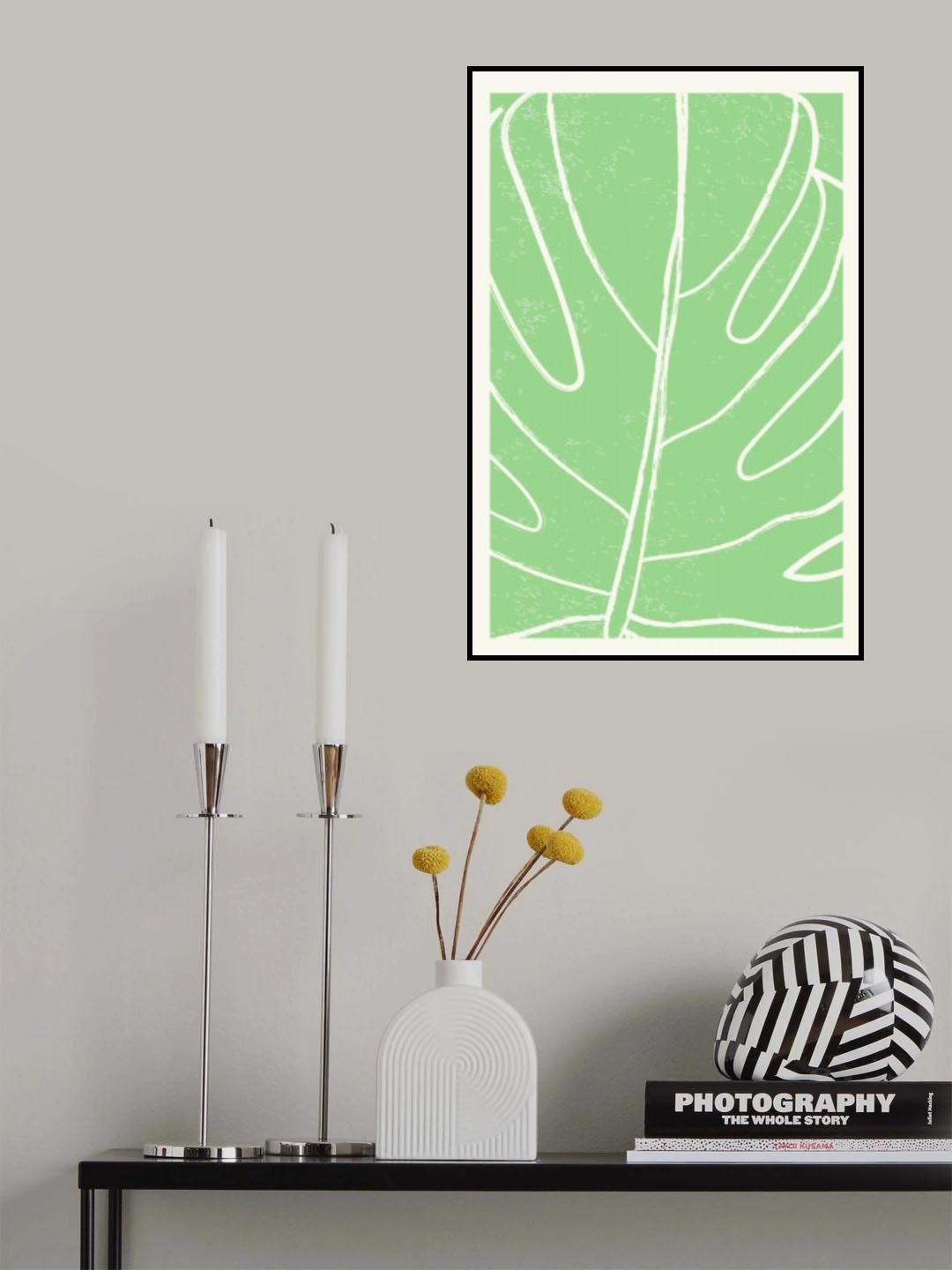 Minimal Monstera Collection #1 Poster och Canvastavla