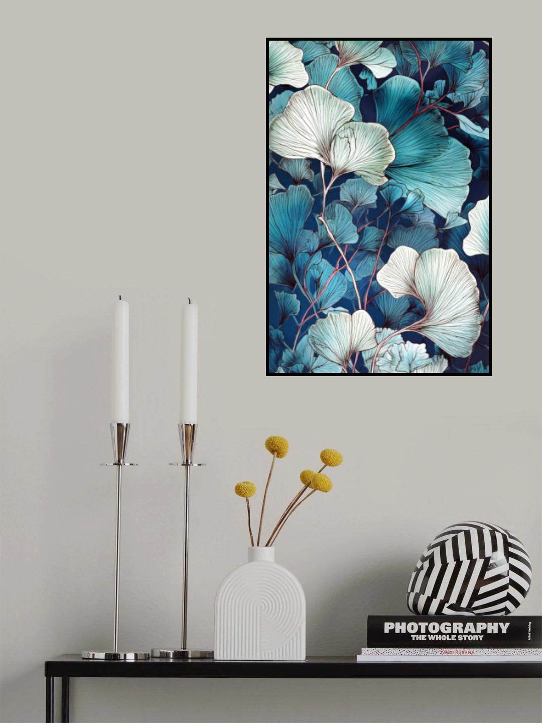 Ginko Biloba leaves 9 Poster och Canvastavla