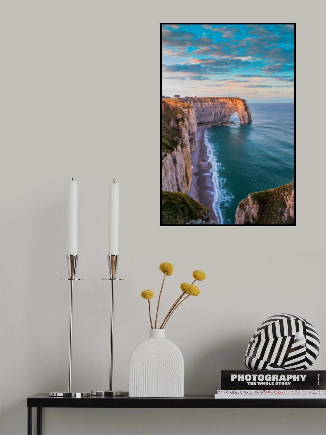 La Manneporte Sunrise Poster och Canvastavla