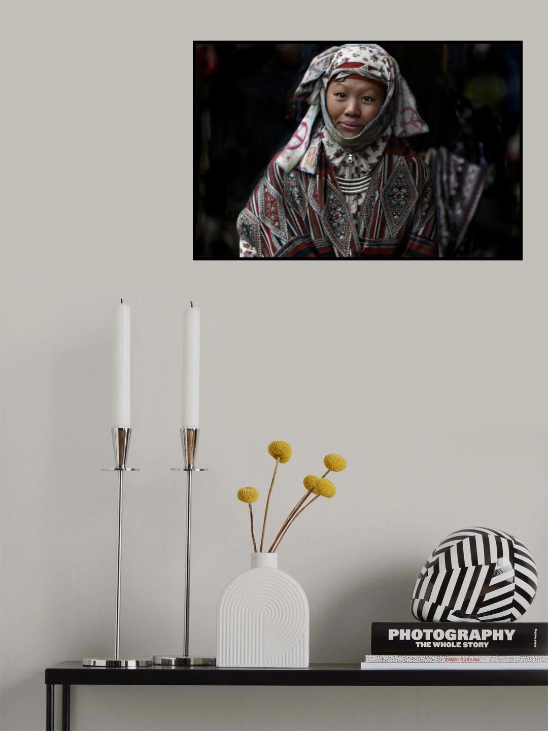 A nice seller at Sapa market Poster och Canvastavla