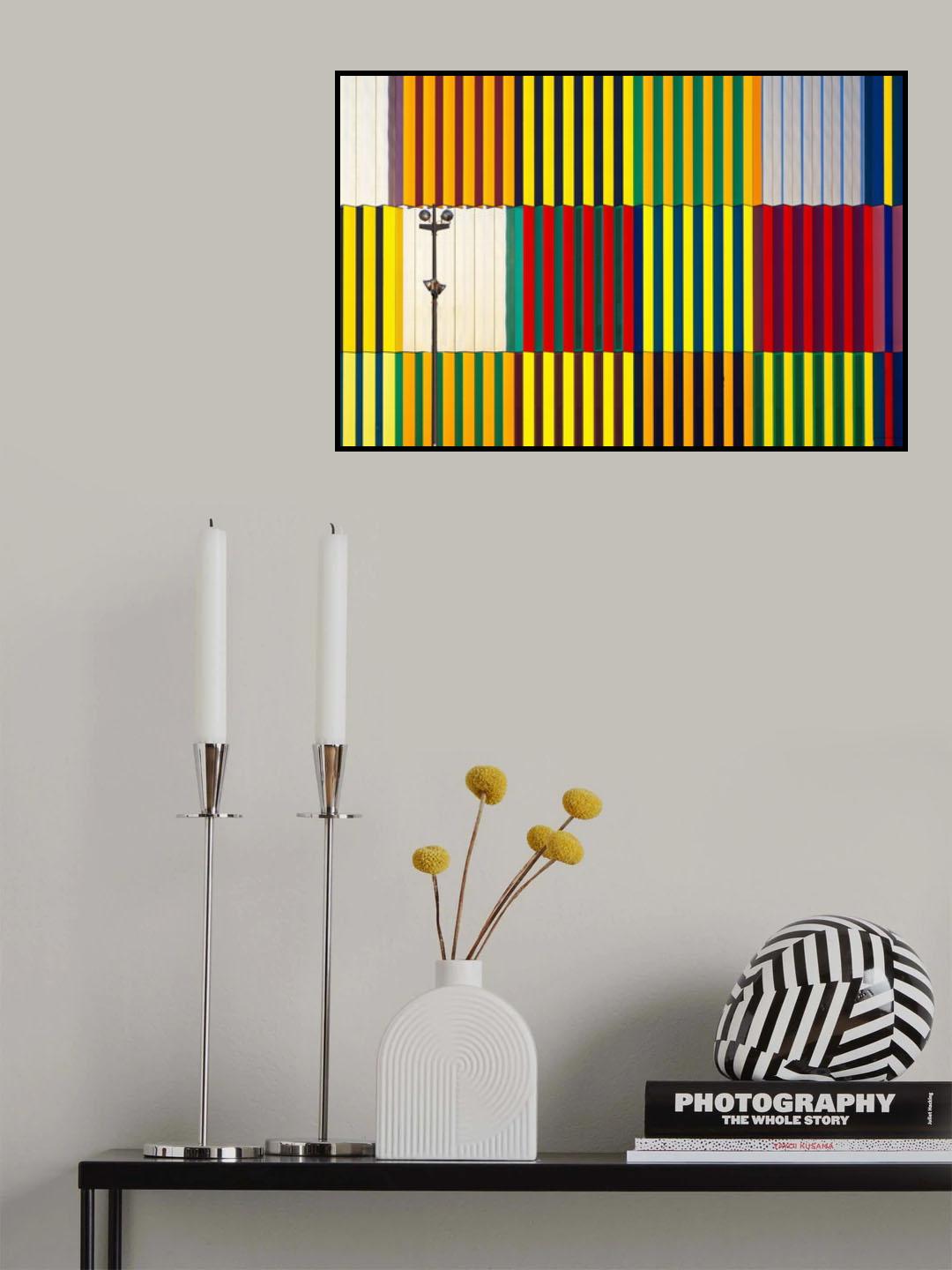 light and coloured verticals Poster och Canvastavla