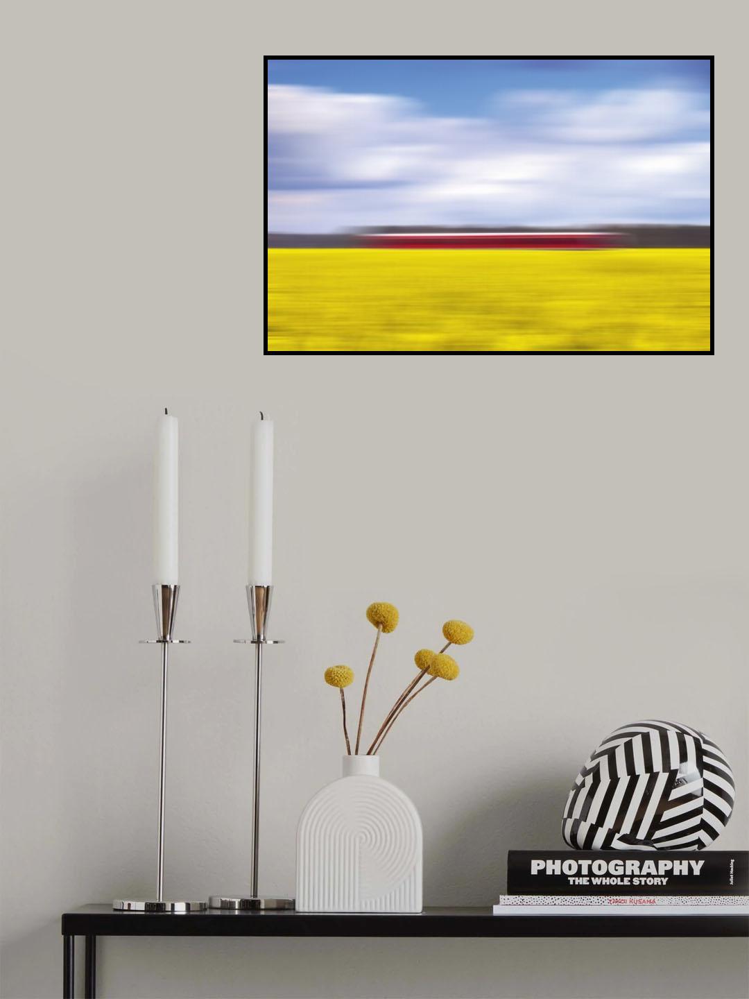 canola & the red train Poster och Canvastavla