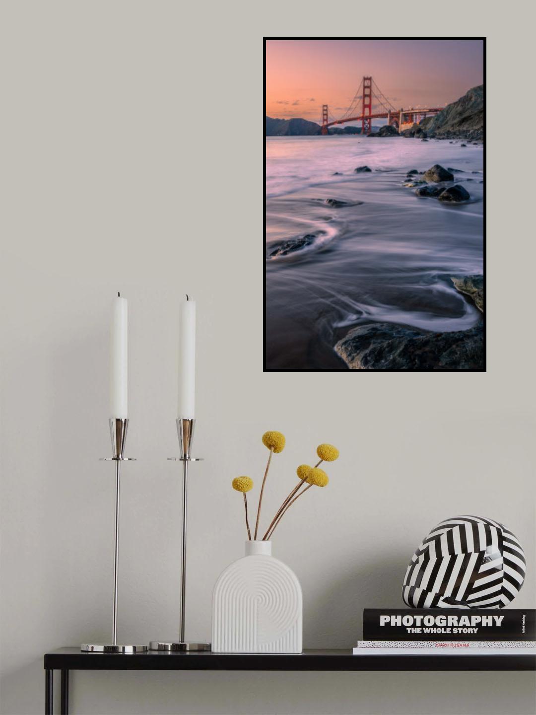 Waving to the Sunset Poster och Canvastavla