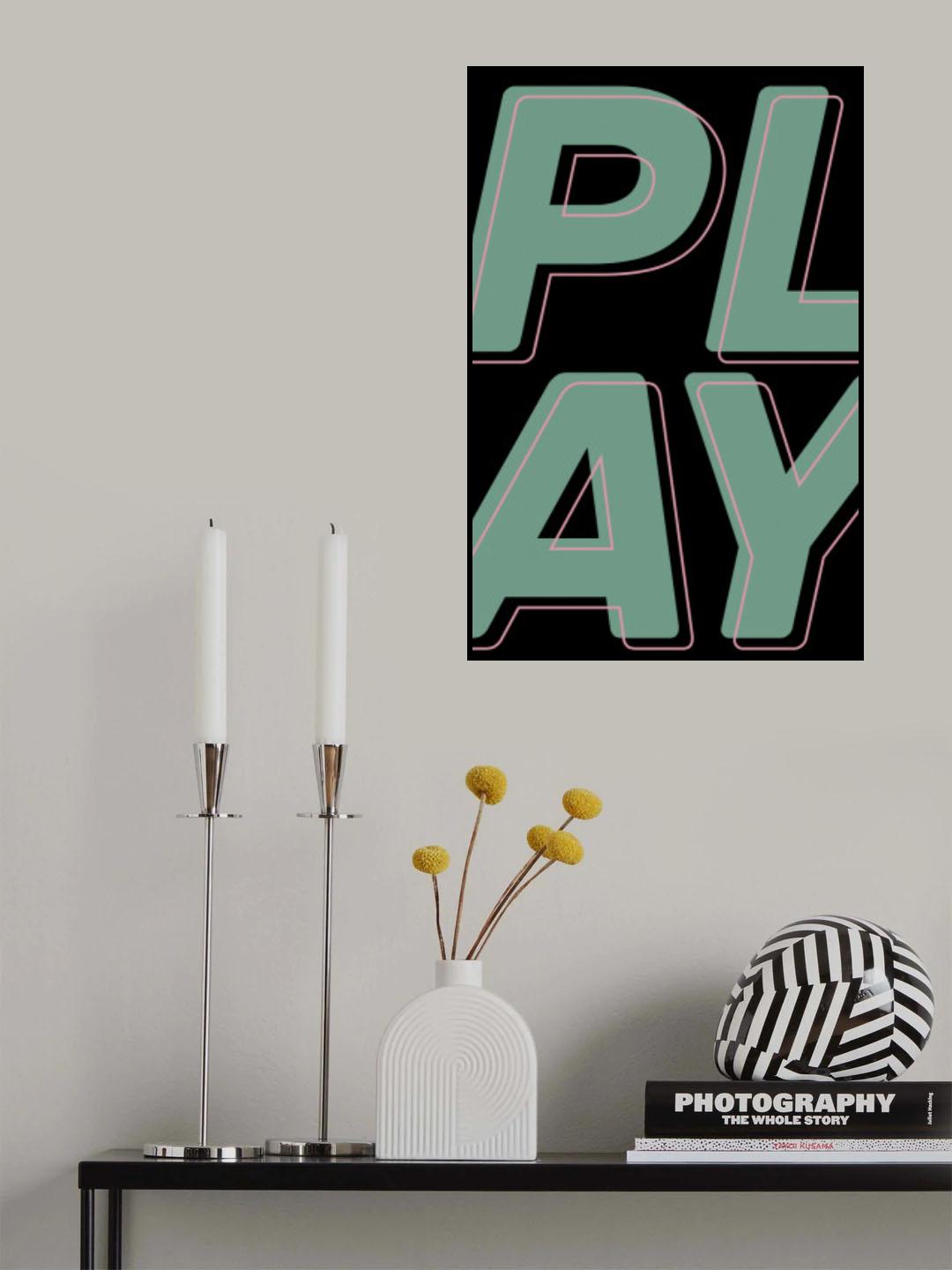 Play Poster och Canvastavla