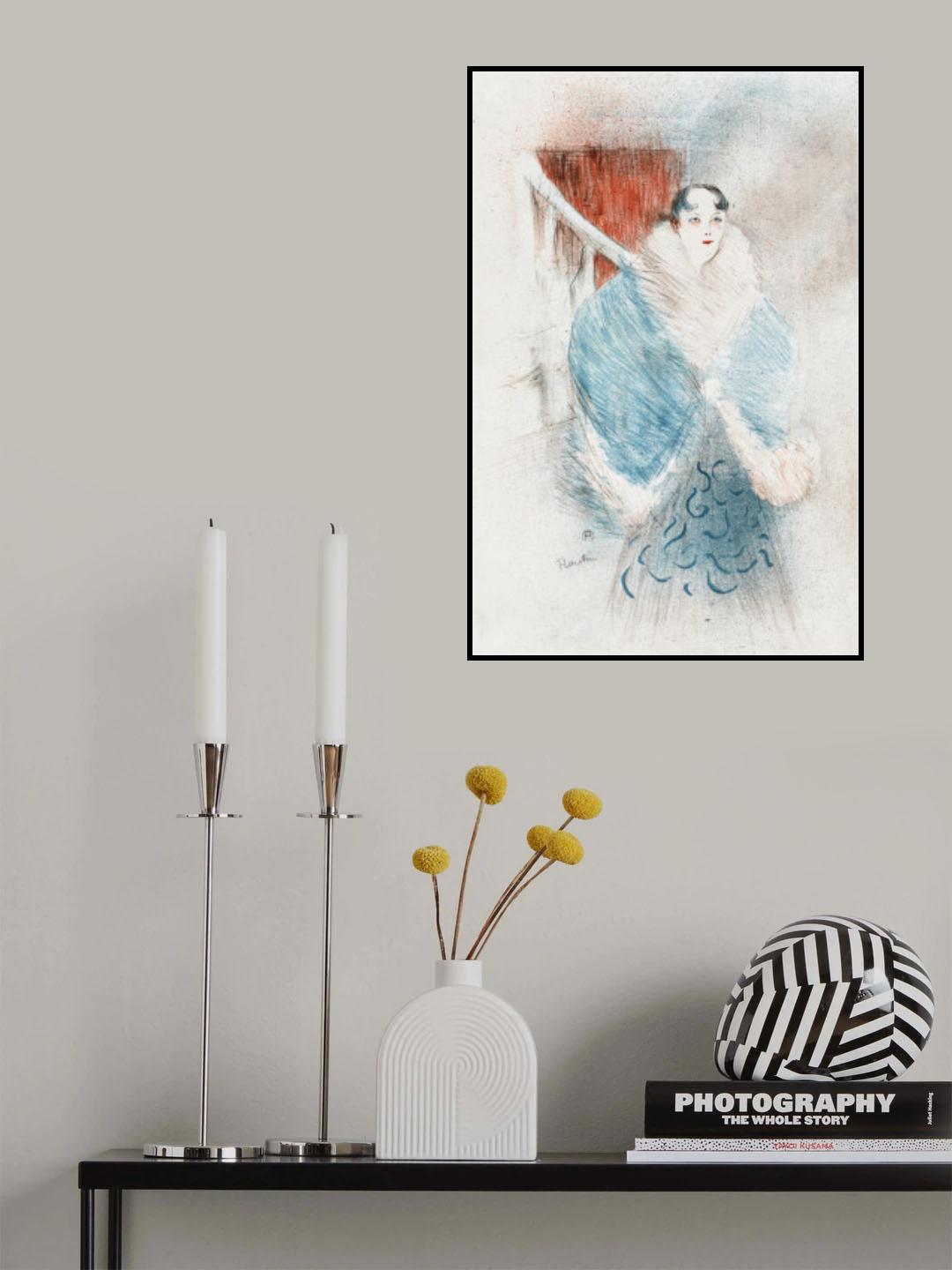 Elsa, Dite La Viennoise (1897) Poster och Canvastavla