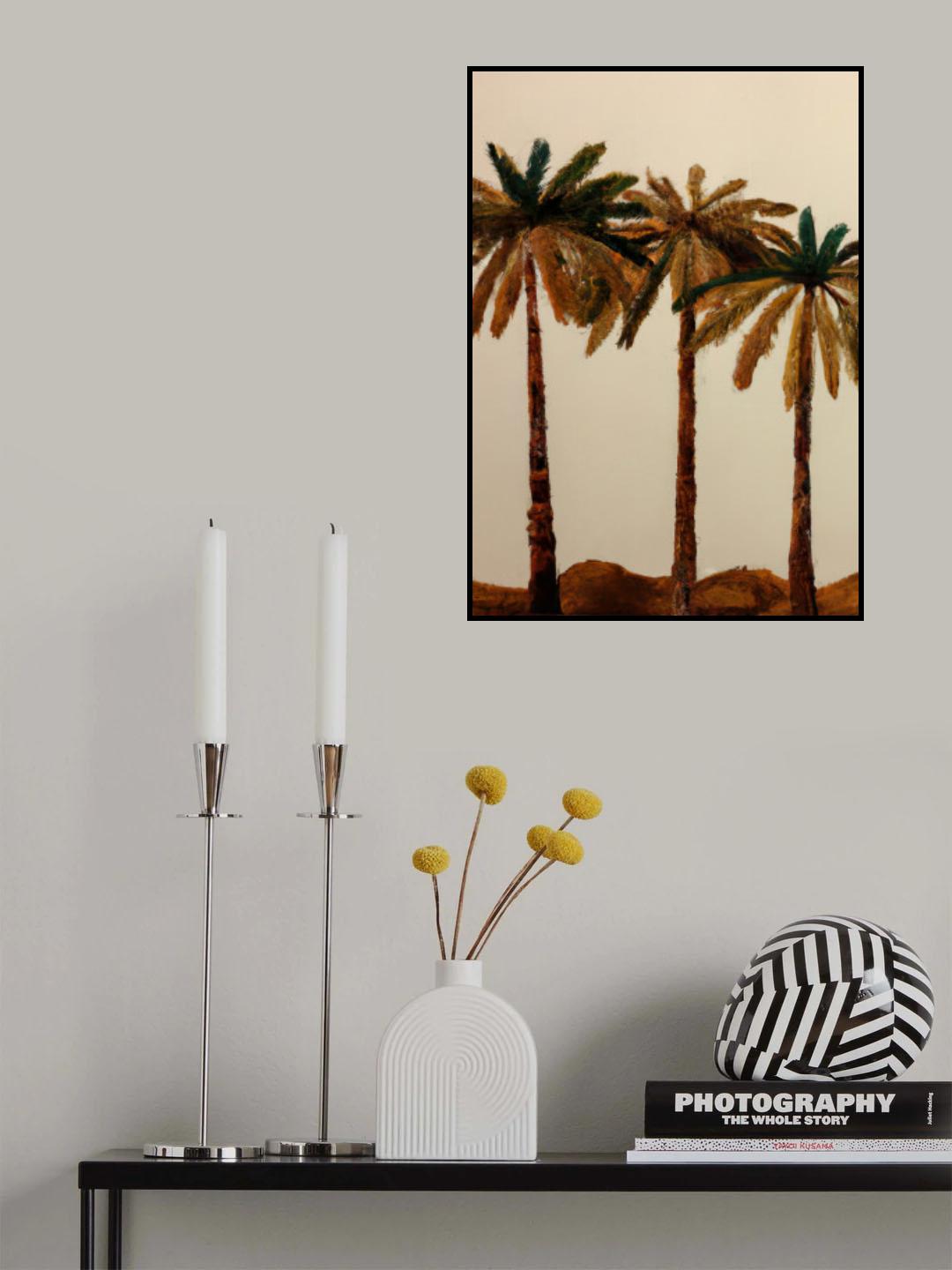 Palm Trio Poster och Canvastavla