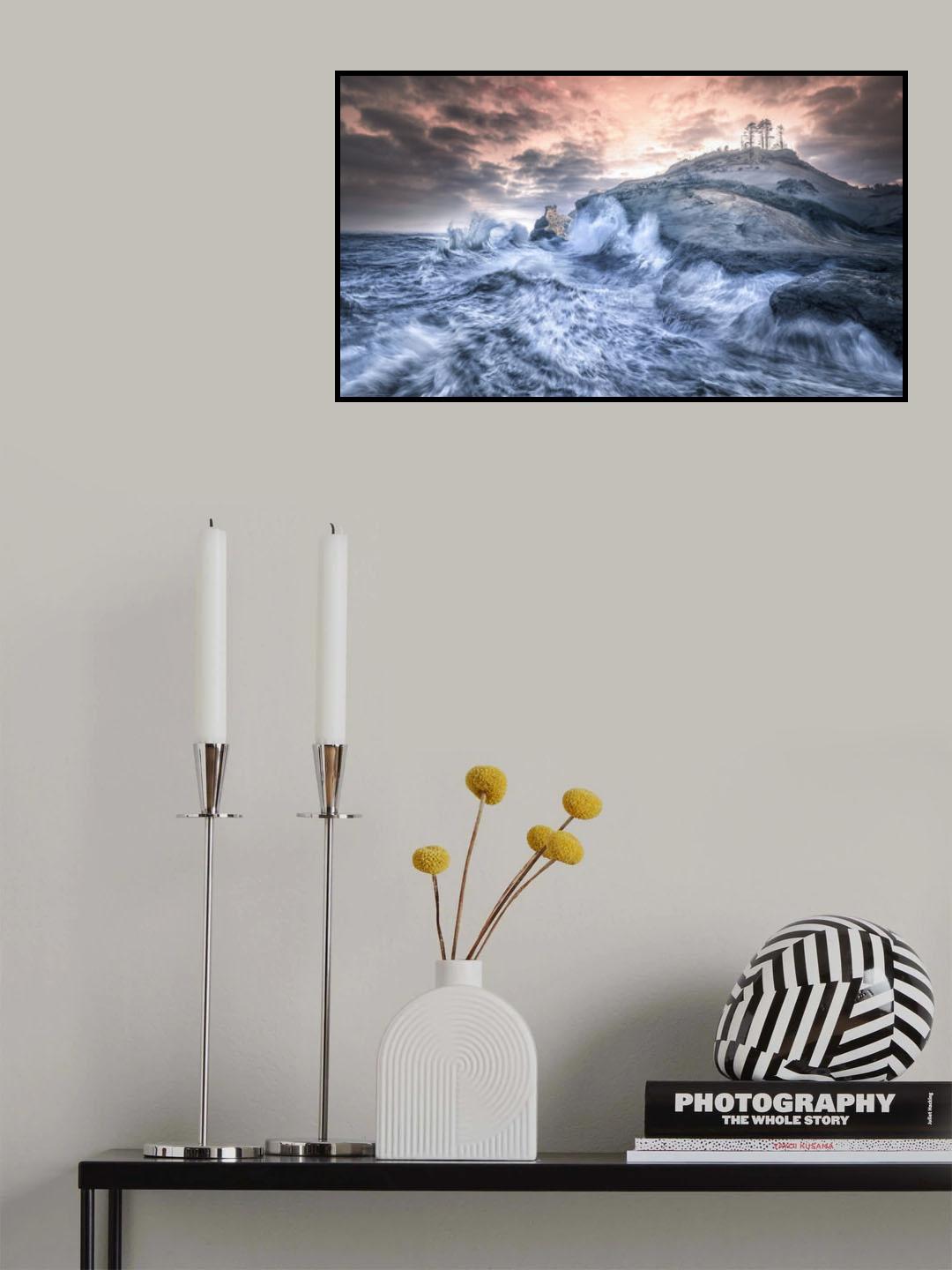 Crashing Sea Cape Kiwanda Poster och Canvastavla