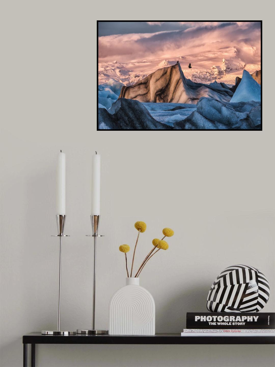 Jökulsárlón Sunrise Poster och Canvastavla