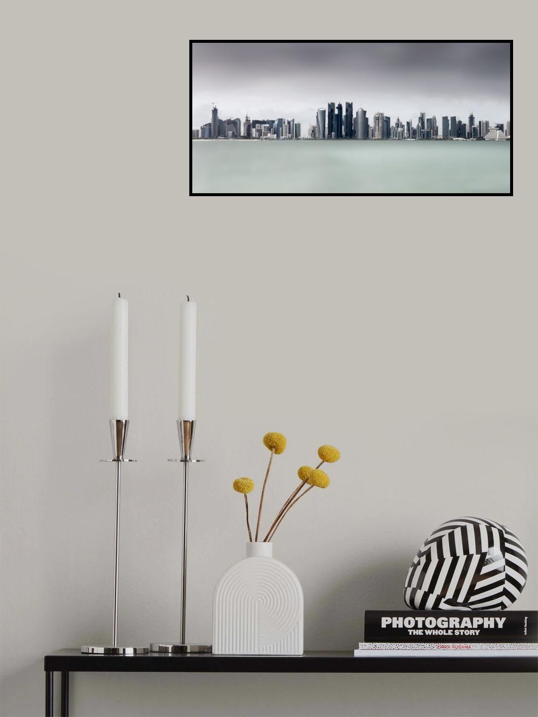 Cloudy Doha .. Poster och Canvastavla