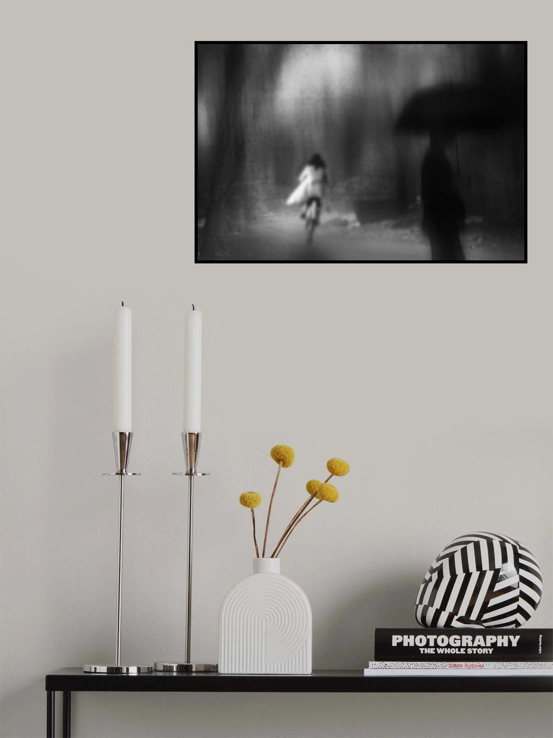 it starts to rain Poster och Canvastavla
