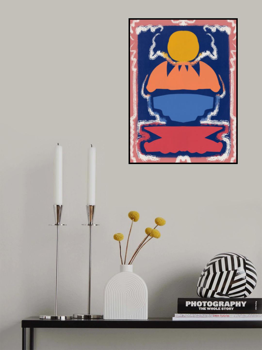 White Outline Poster och Canvastavla