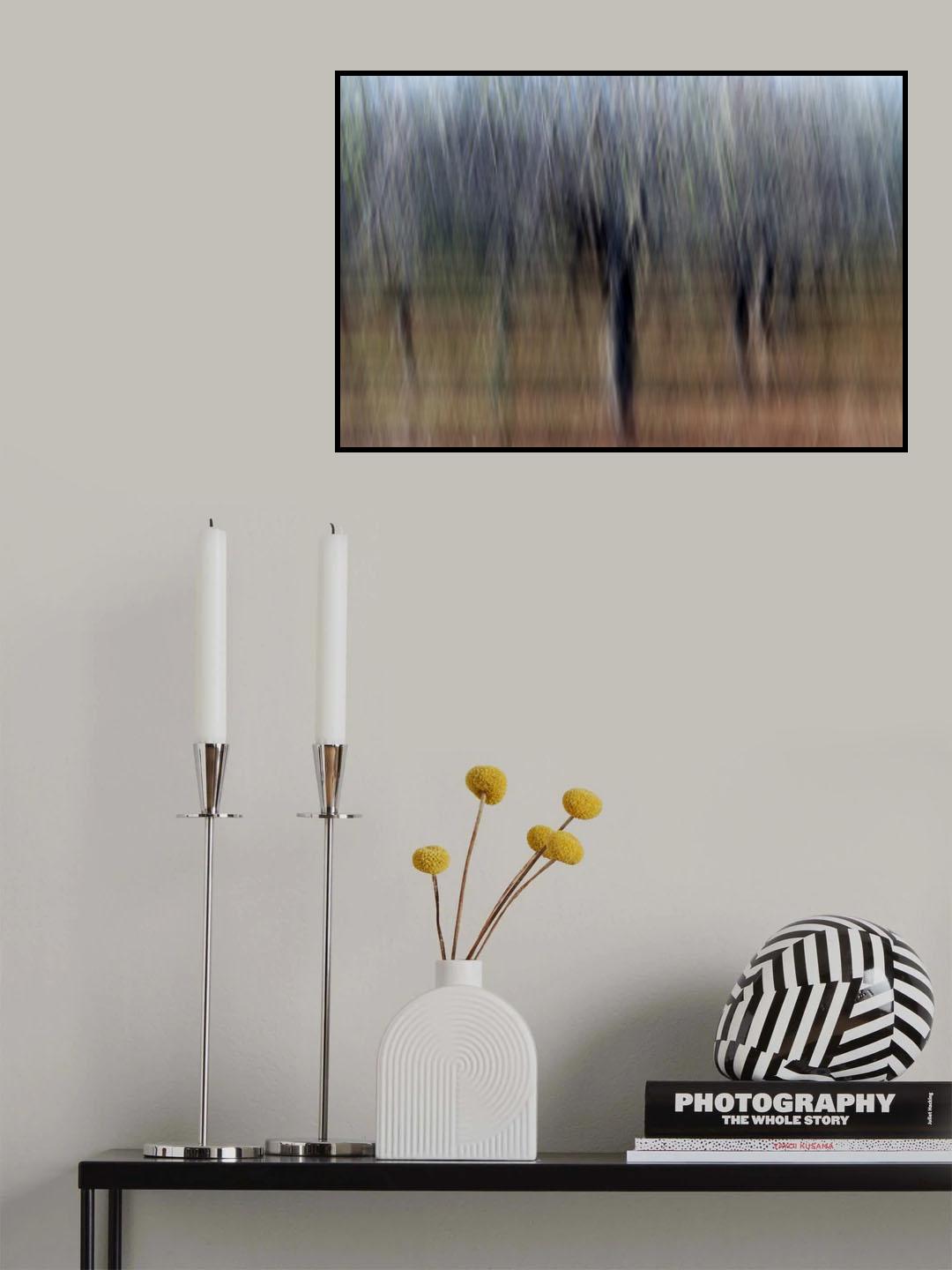 Trees in Abstract Poster och Canvastavla