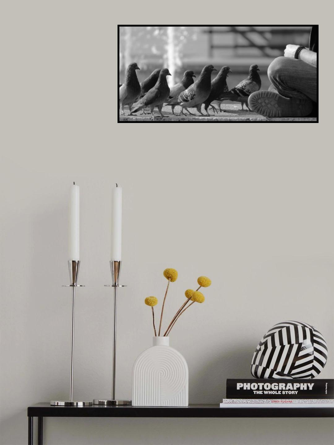 On Line for Food Poster och Canvastavla