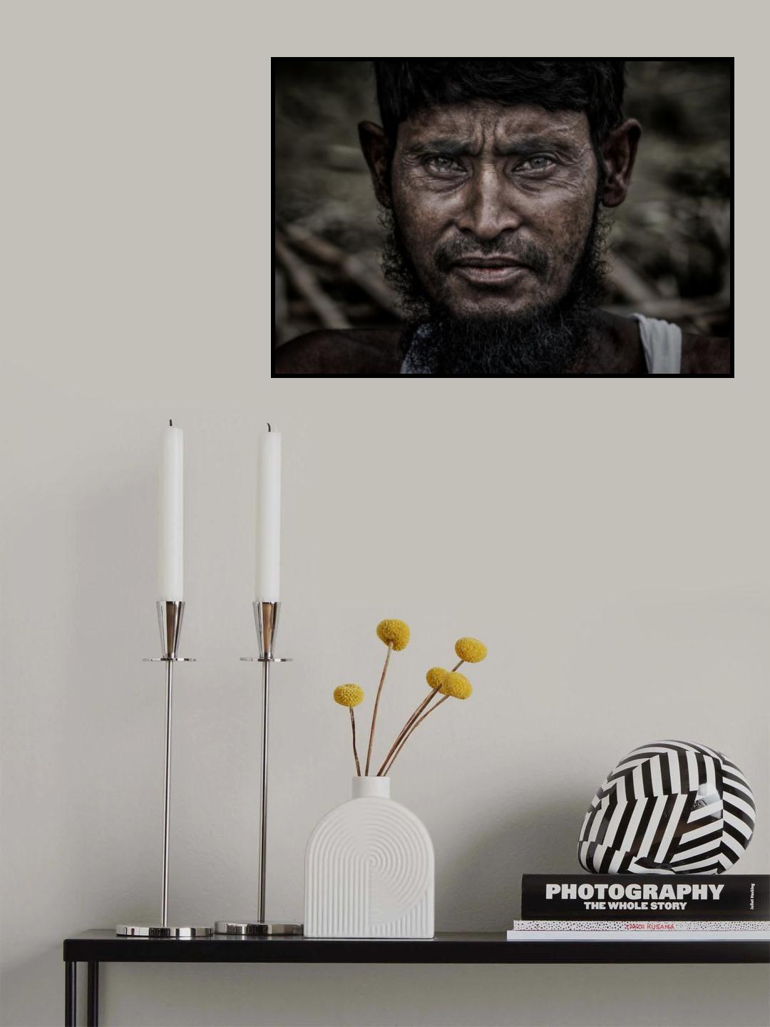 Rohingya refugee man. Poster och Canvastavla