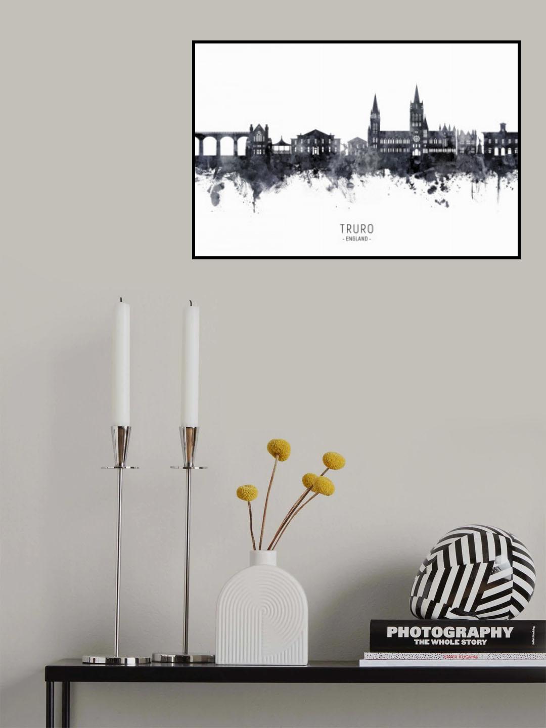 Truro England Skyline Poster och Canvastavla