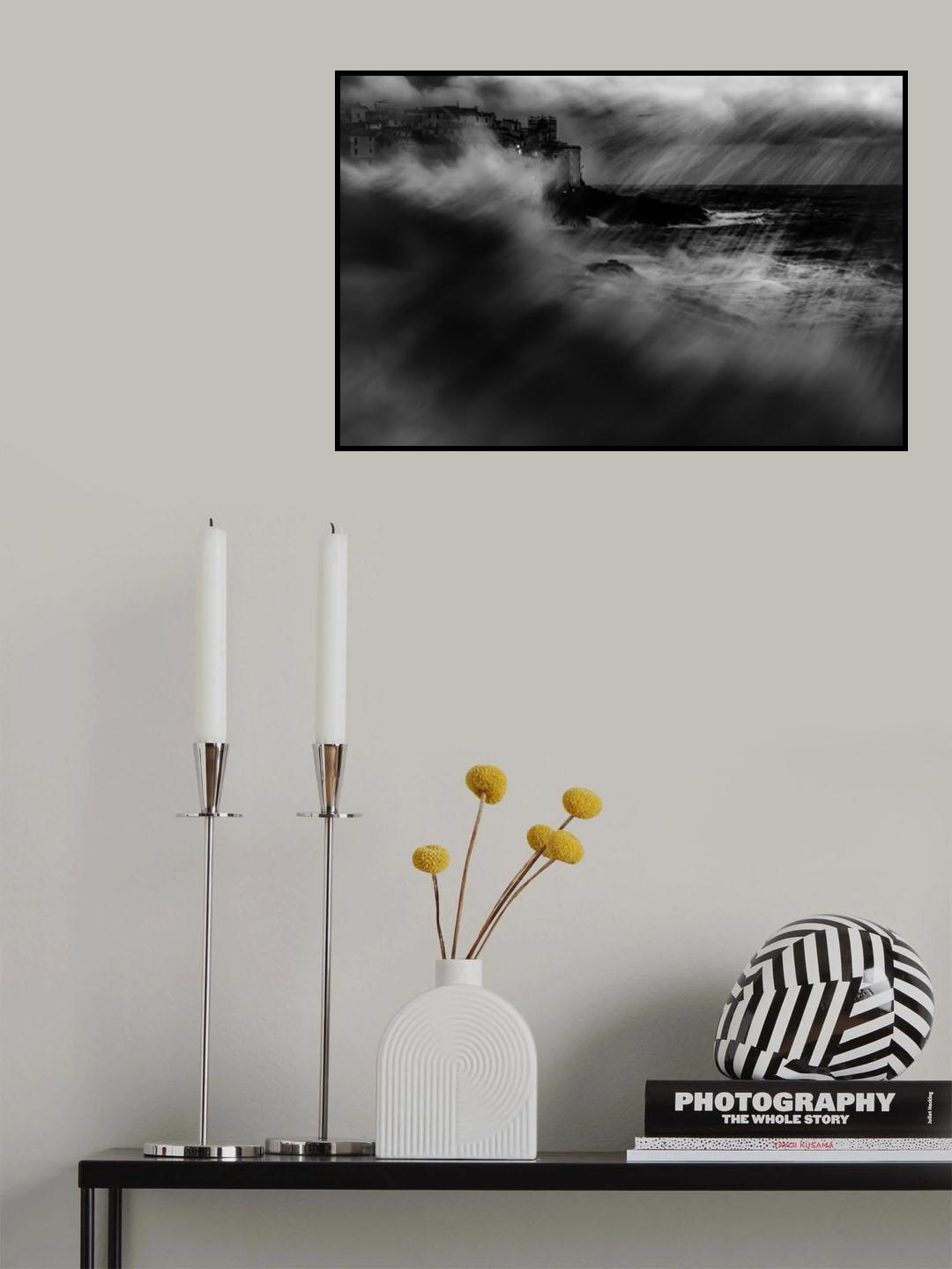 Storm in Tellaro Poster och Canvastavla