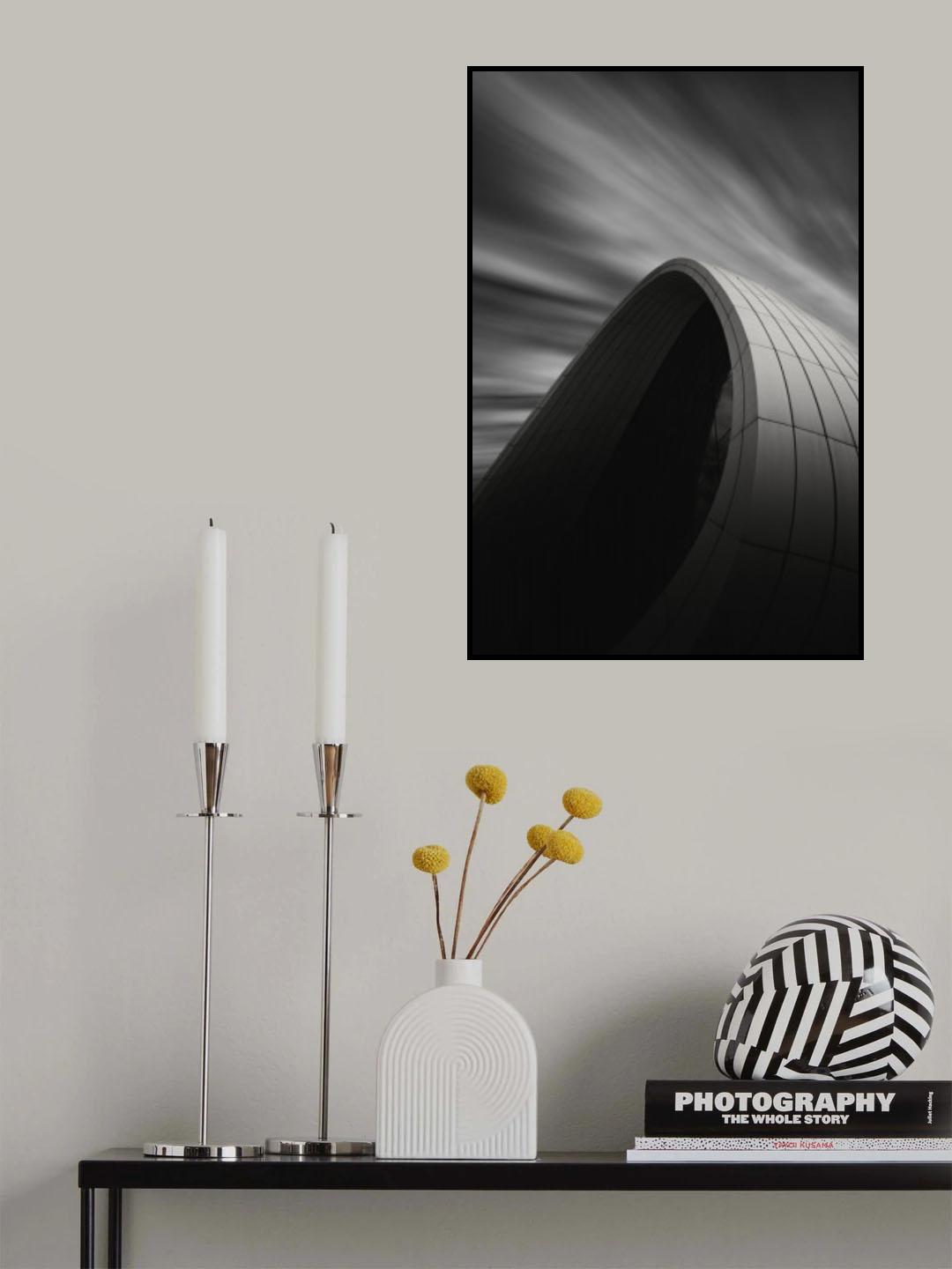 Heydar Aliyev Center Detail, Baku, Azerbaijan Poster och Canvastavla