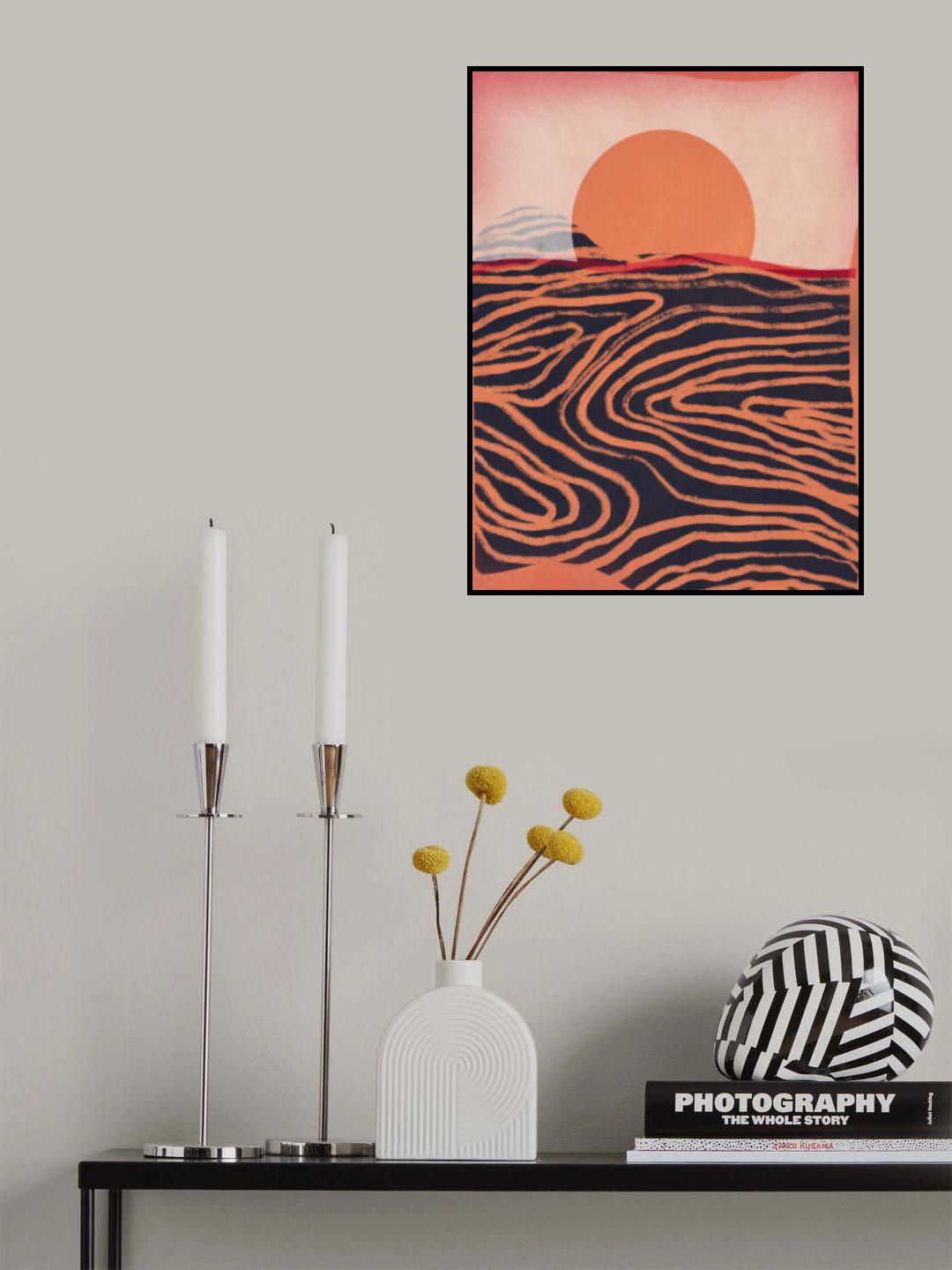 Desert Sun Poster och Canvastavla