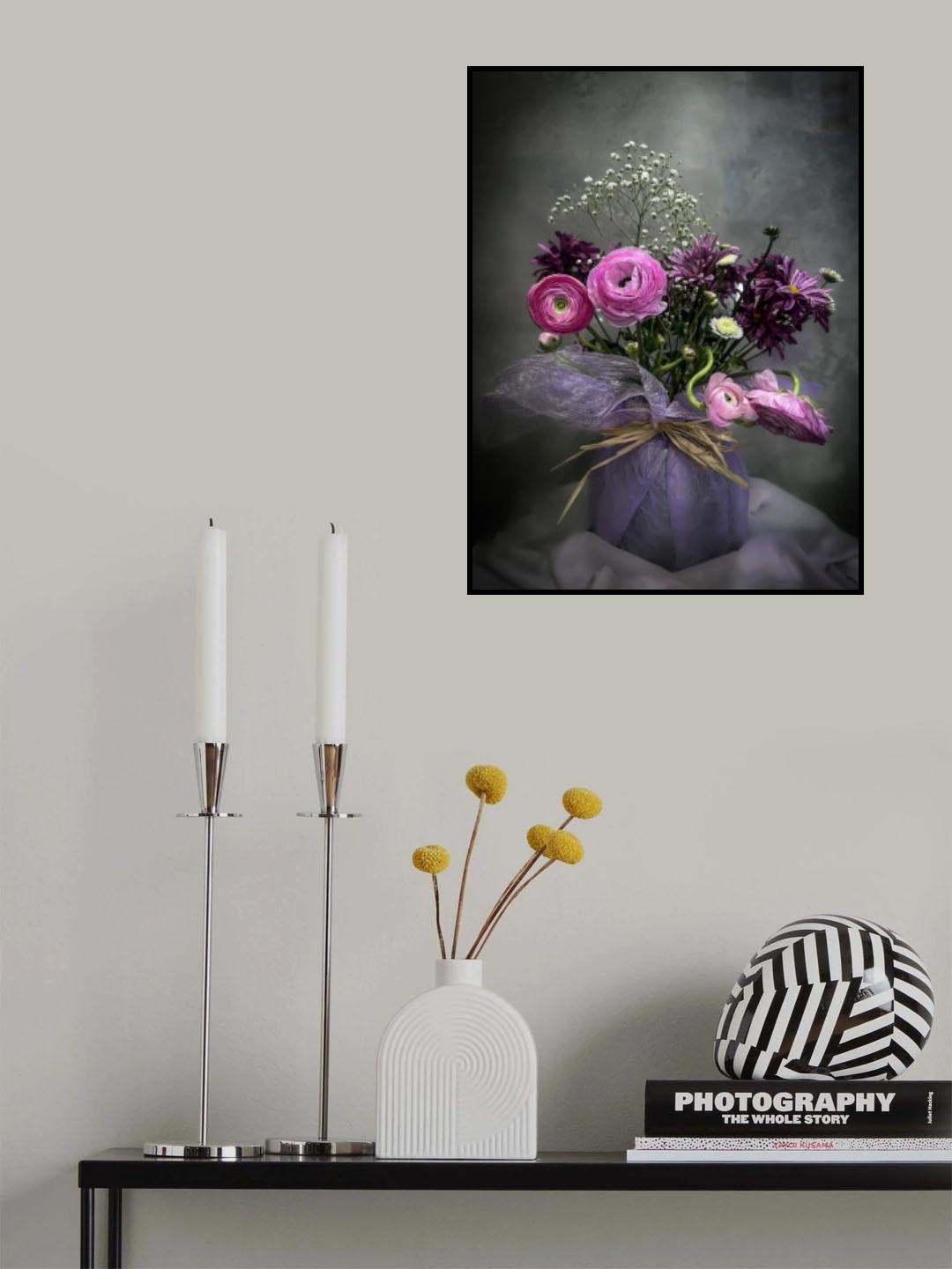 Gray background Poster och Canvastavla