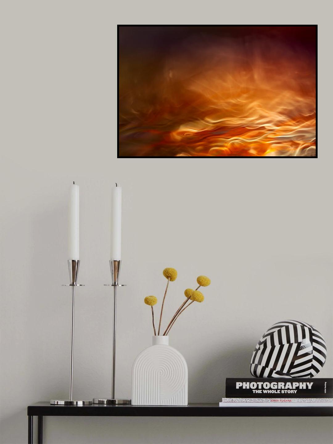 Burning water Poster och Canvastavla