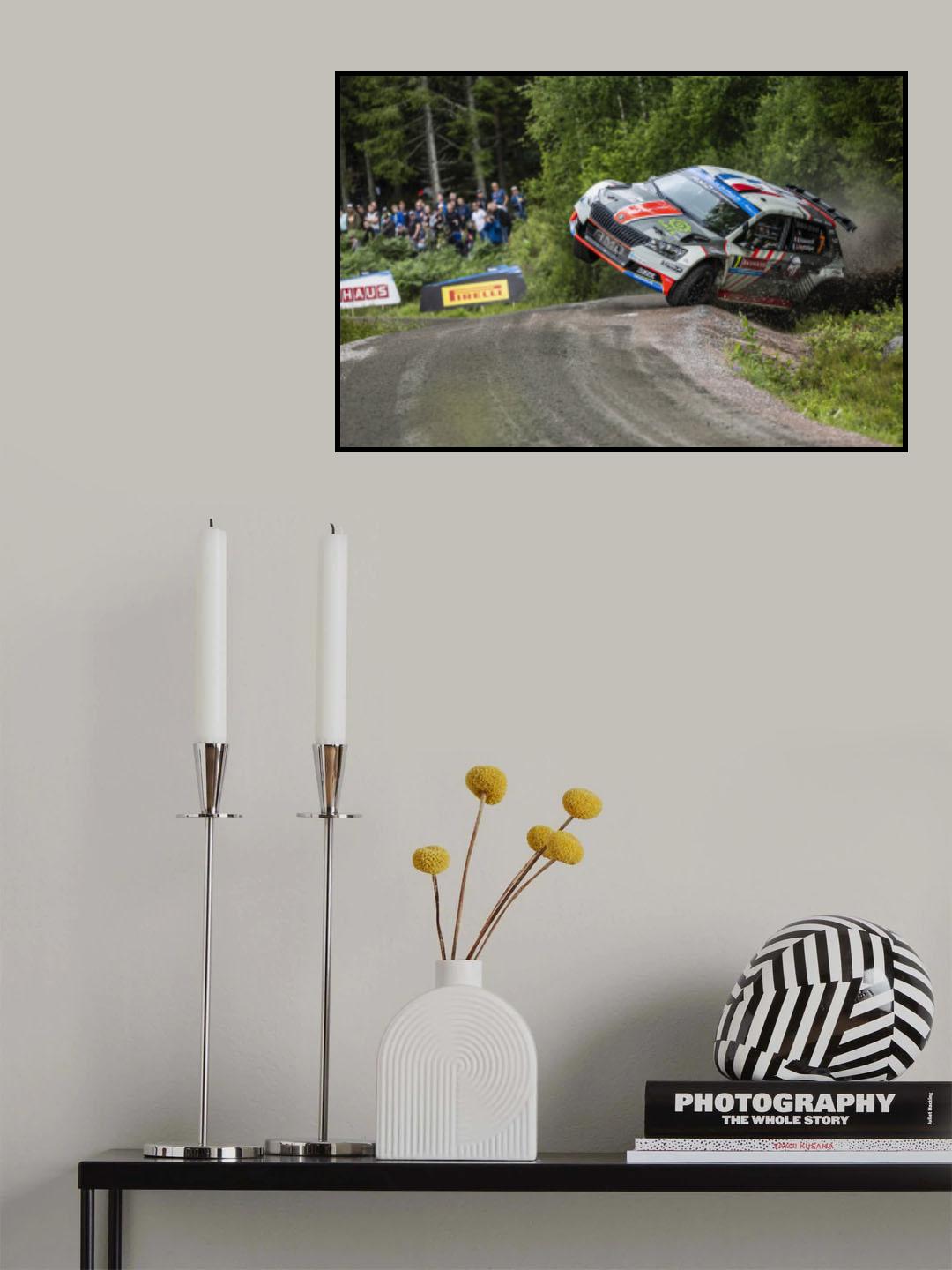 Skoda Fabia R5 Evo Poster och Canvastavla