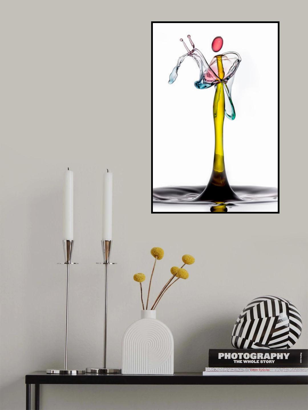 Snail dropart Poster och Canvastavla