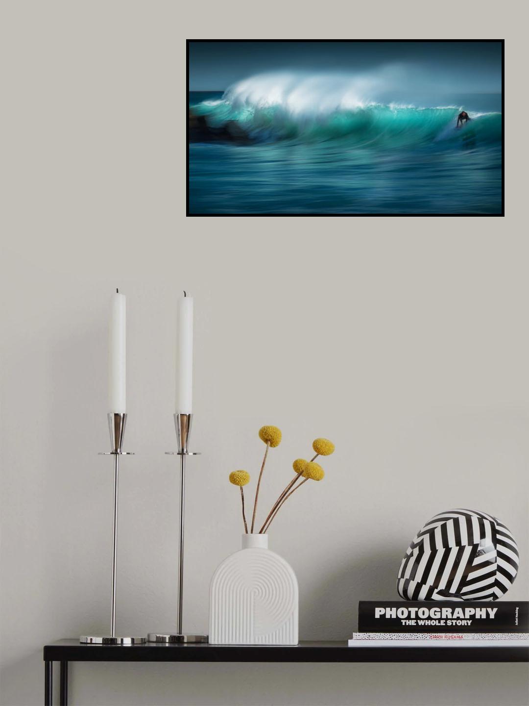 RIDING THE WAVE Poster och Canvastavla