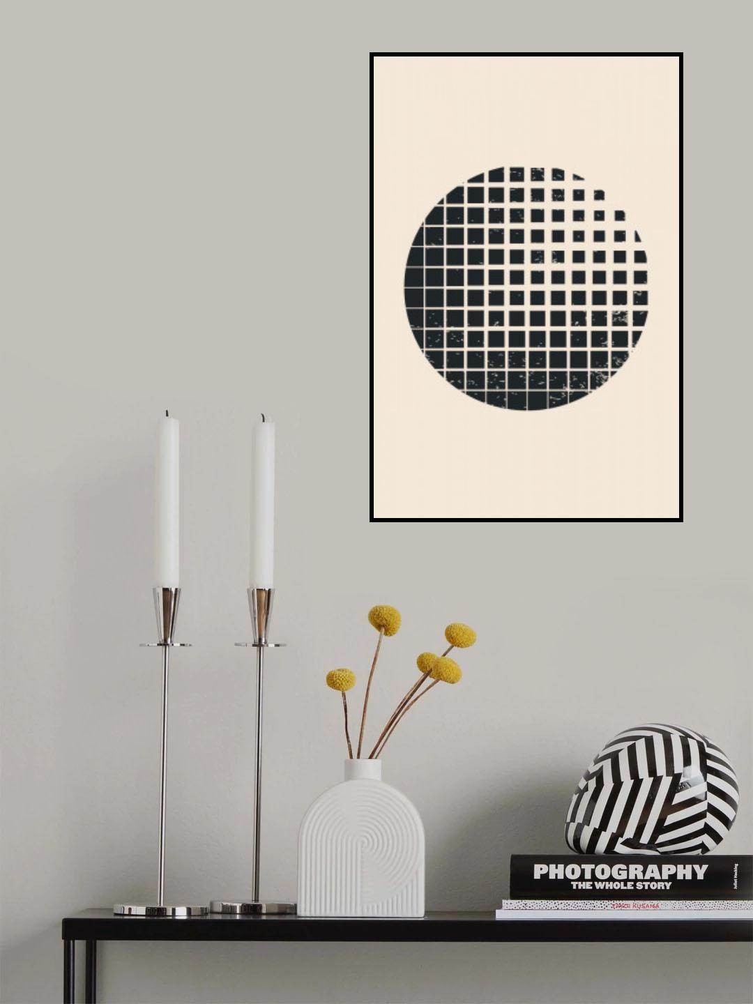 Minimal Halftone Shapes #2 Poster och Canvastavla