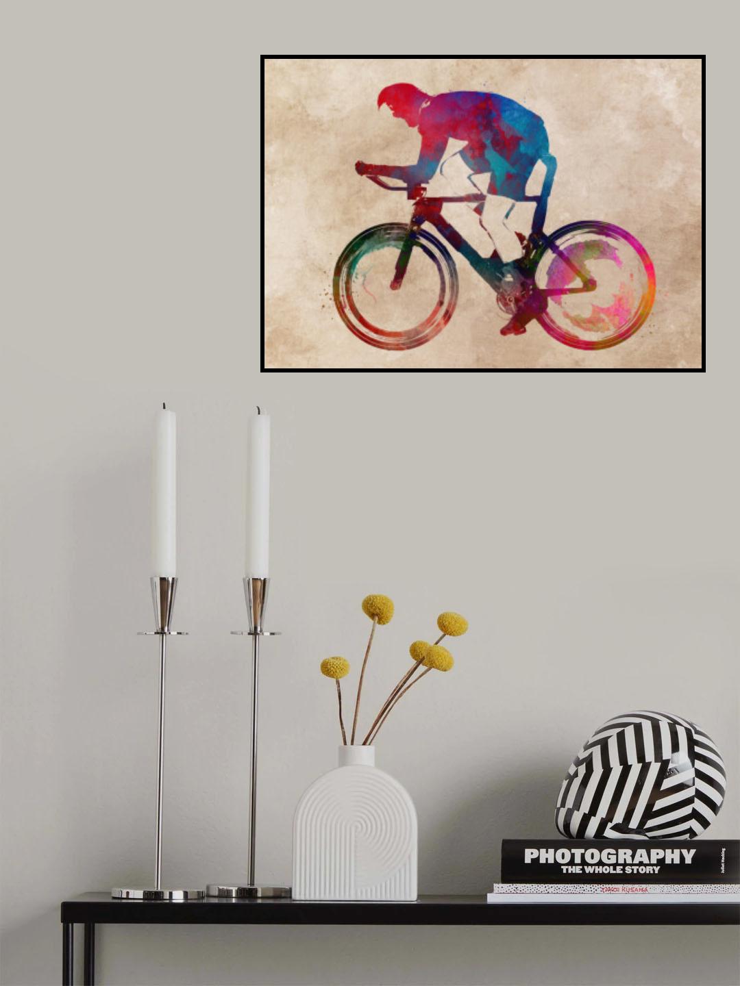 Cycling sport art 20 Poster och Canvastavla