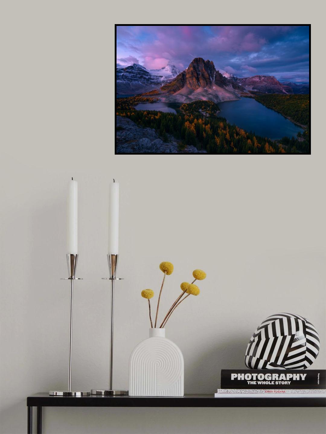 Sunrise at Mt. Assiniboine Poster och Canvastavla