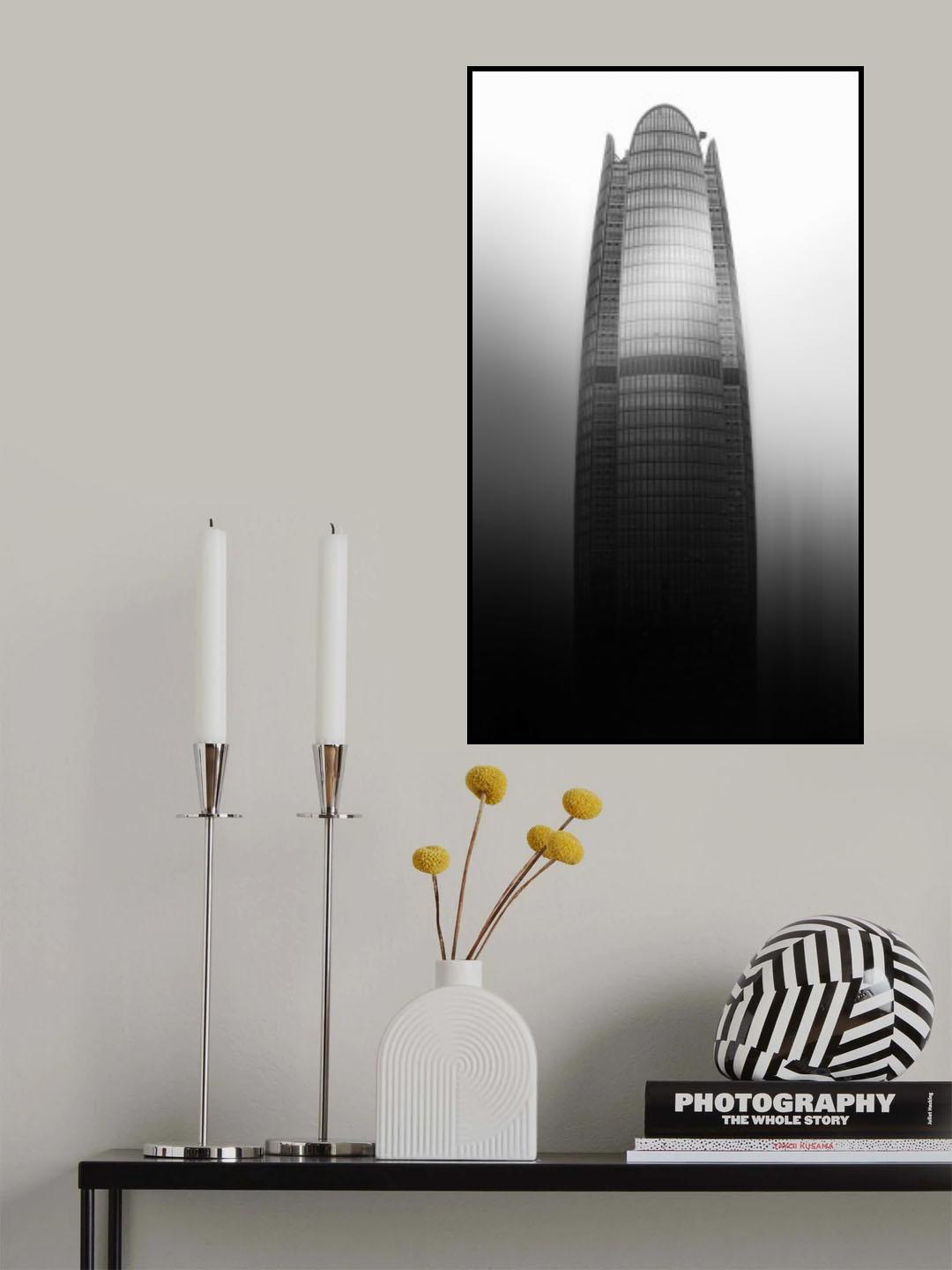 B&W Building Poster och Canvastavla