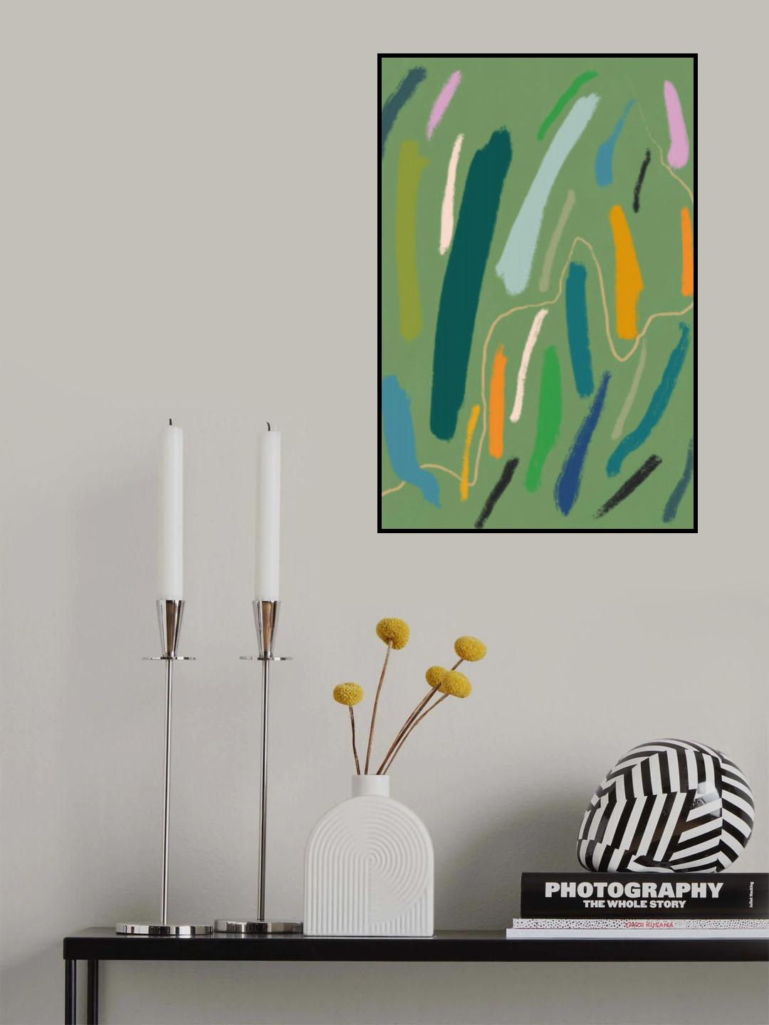 Color strokes Poster och Canvastavla