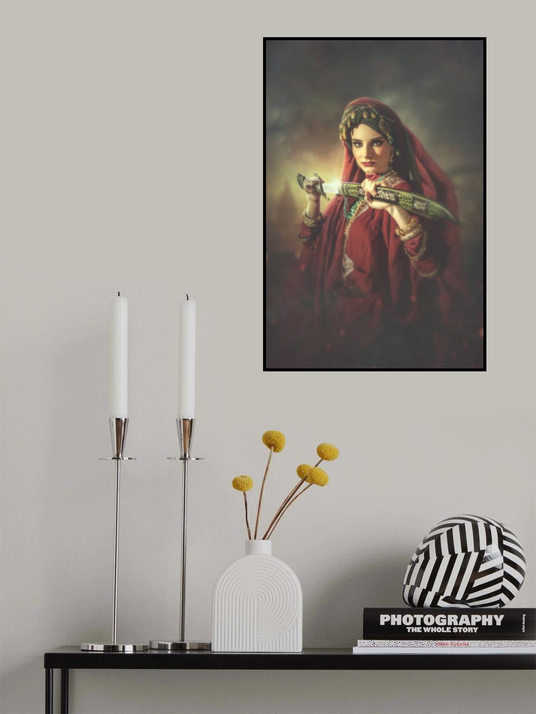 sword girl Poster och Canvastavla