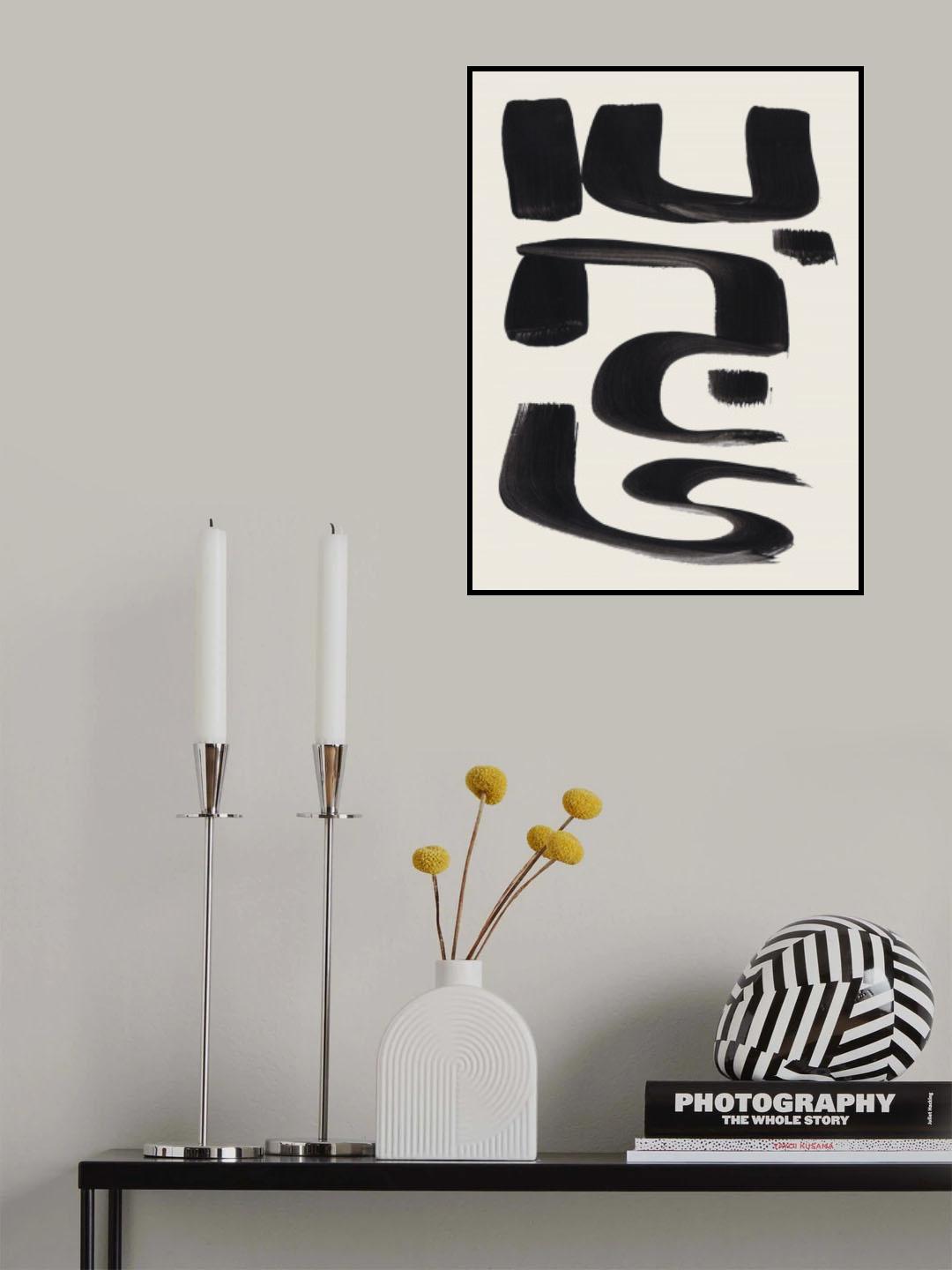 Abstract Arabic Poster och Canvastavla