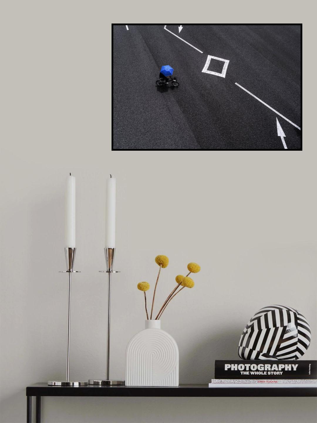 A blue parasol Poster och Canvastavla