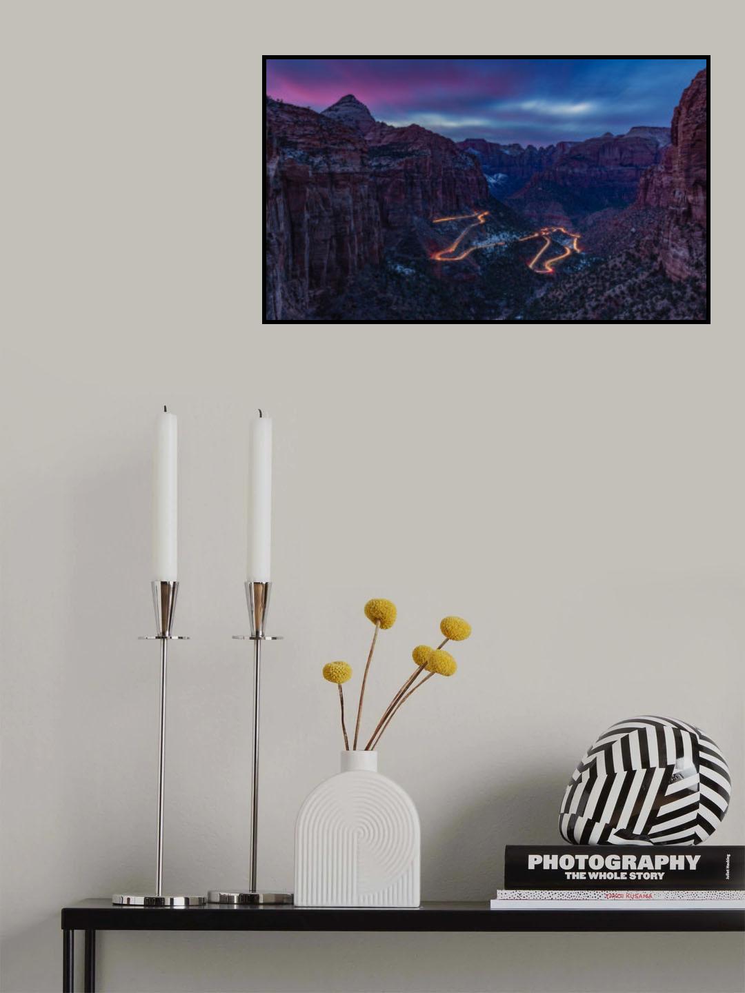 Sunset at Zion Poster och Canvastavla