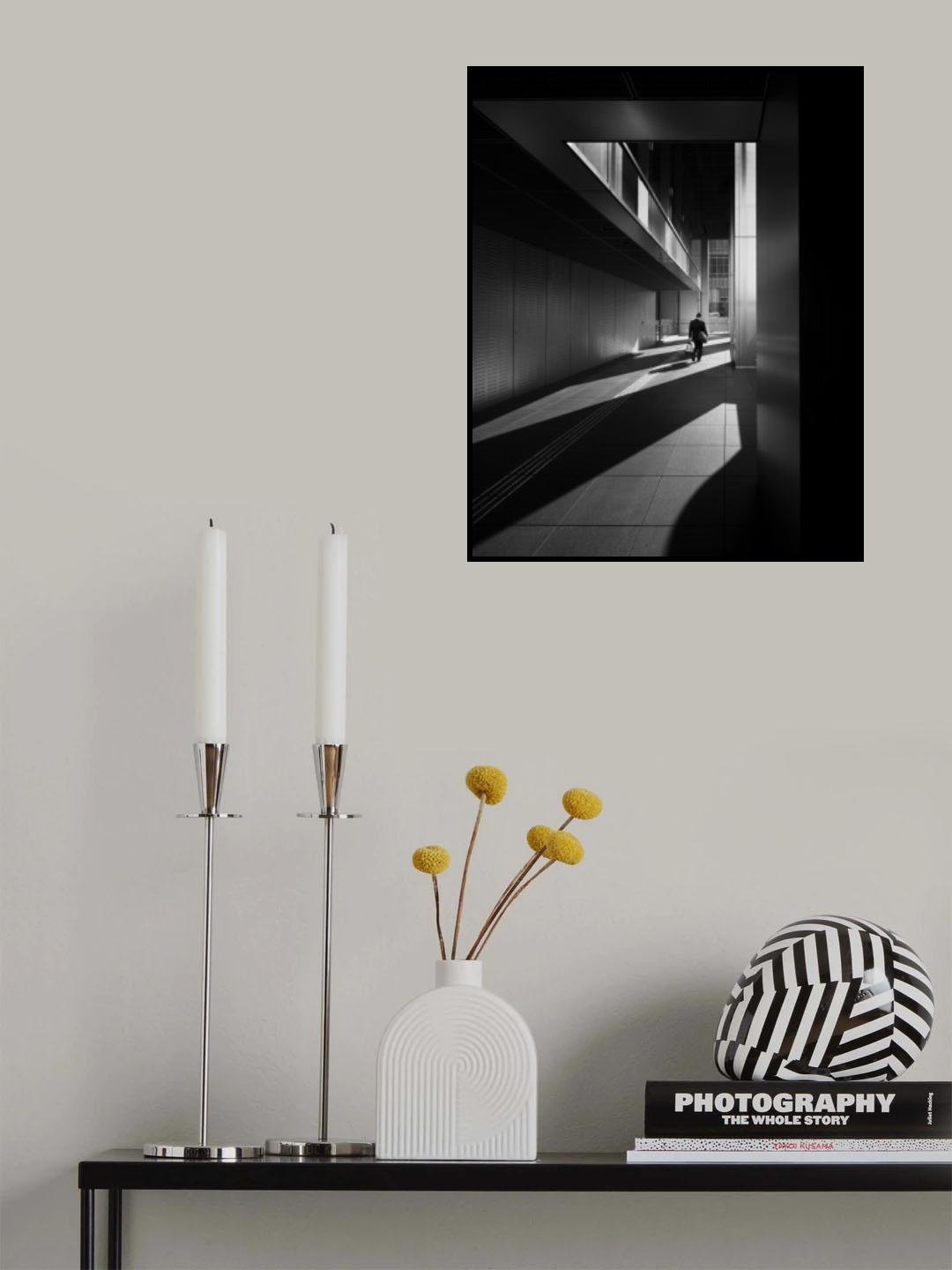 Sunlit Corridor Poster och Canvastavla
