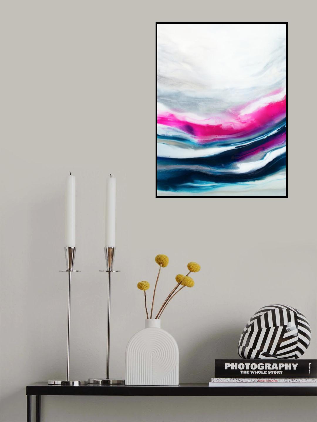 Fuschia Wave Part2 Poster och Canvastavla