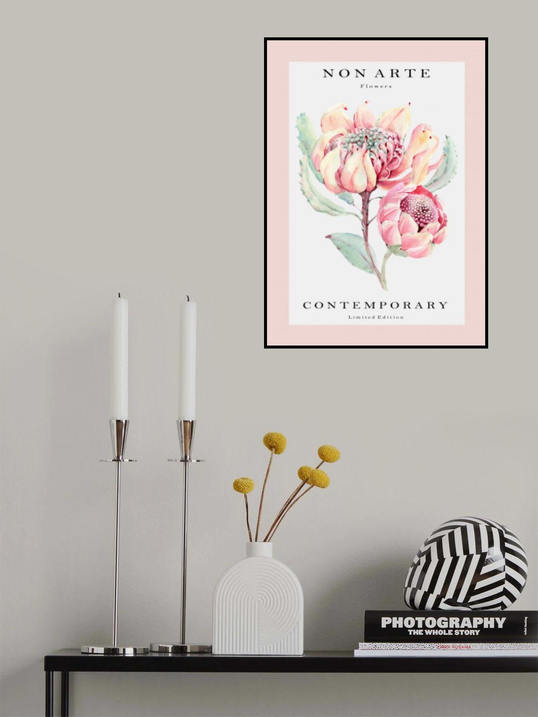 Non Arte rose flower Poster och Canvastavla