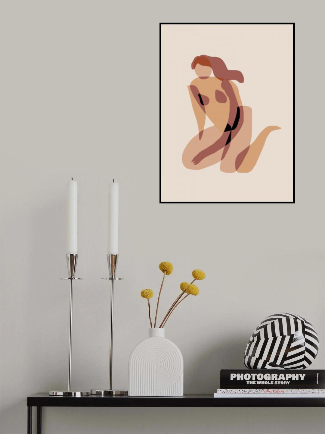 Nude In Rest Poster och Canvastavla