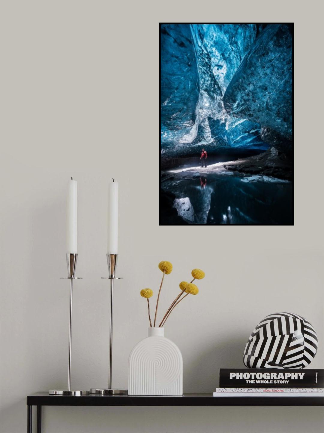 Ice Cave Man Poster och Canvastavla