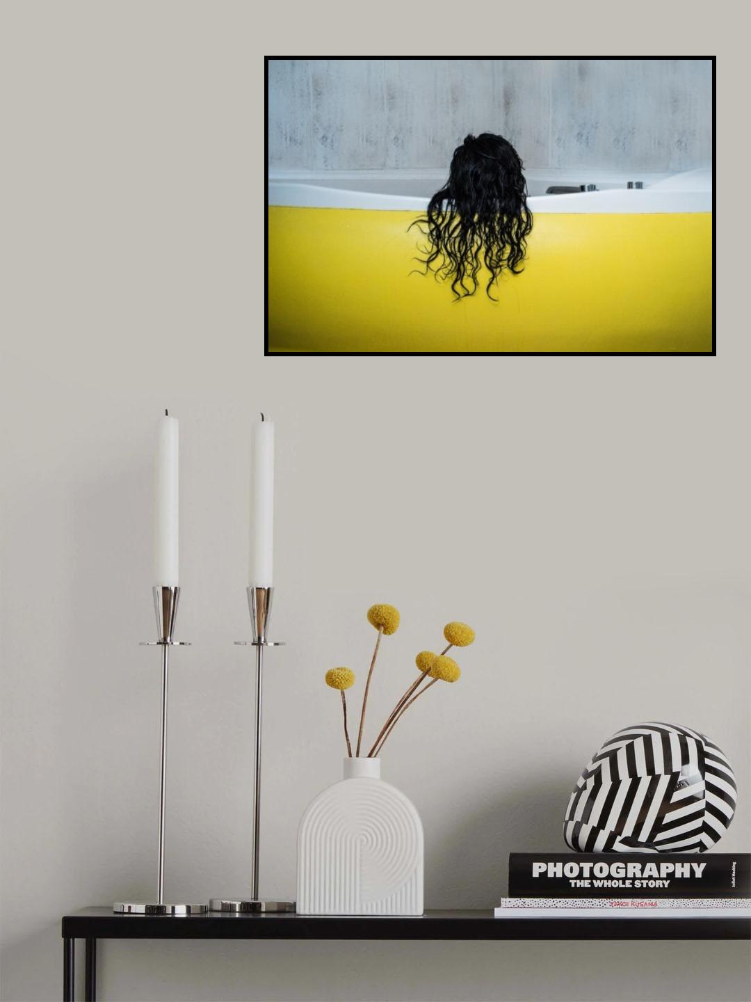 Mujer bañándose Poster och Canvastavla