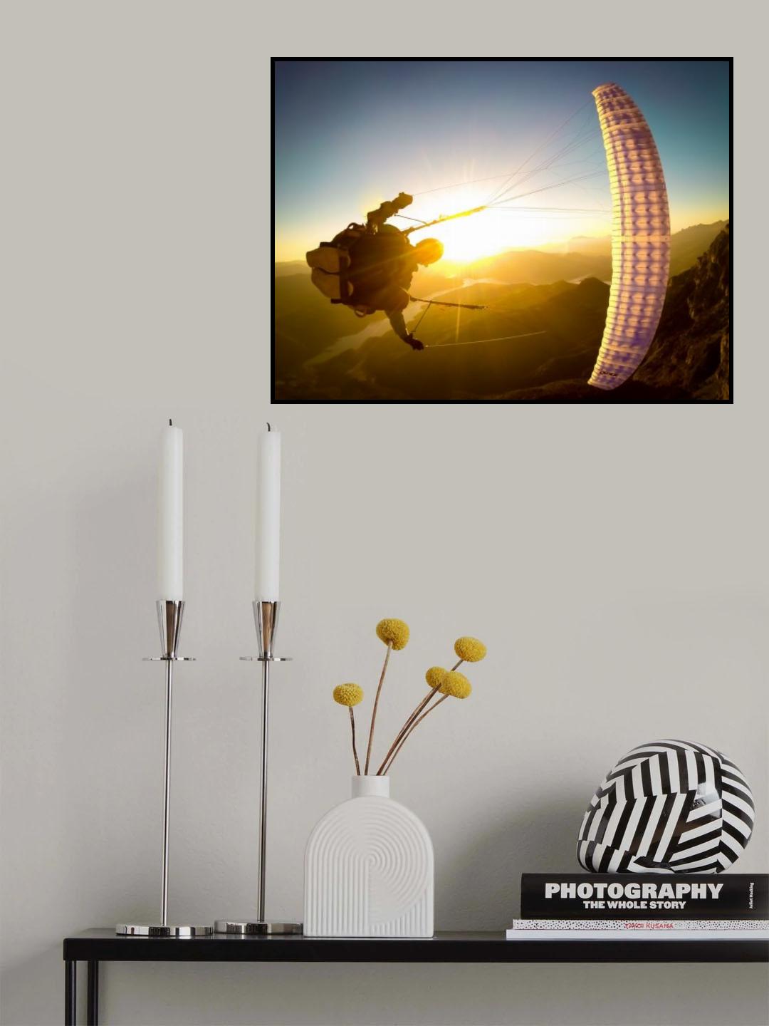 Wing Over at sunset with Maxime Chiron Poster och Canvastavla