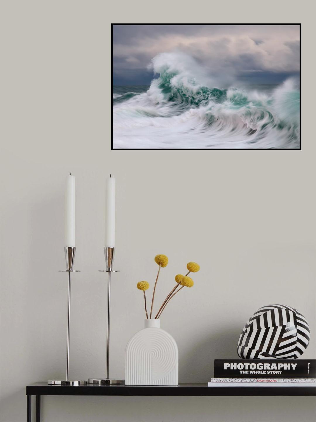 Wave Poster och Canvastavla